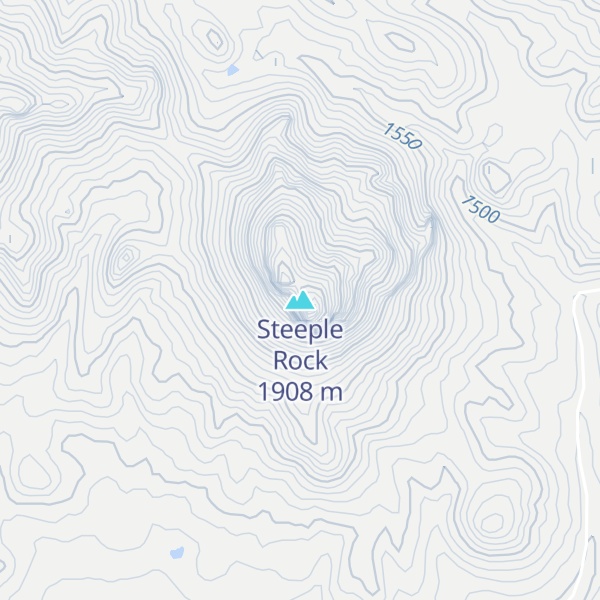 Map of Steeple Rock