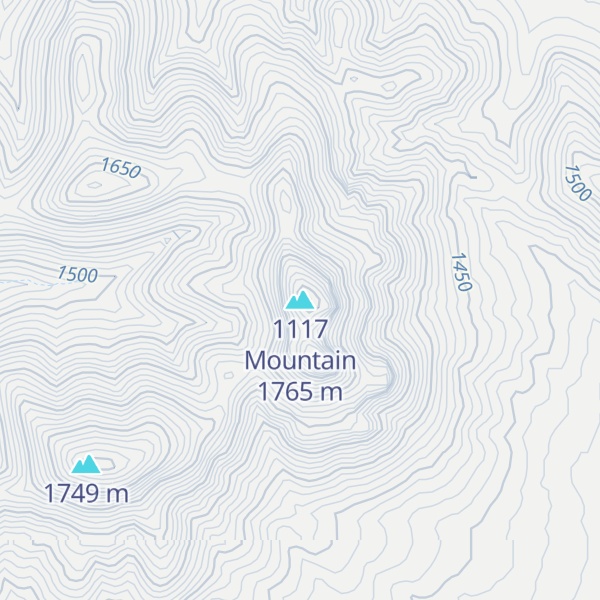 Map of 1117 Mountain
