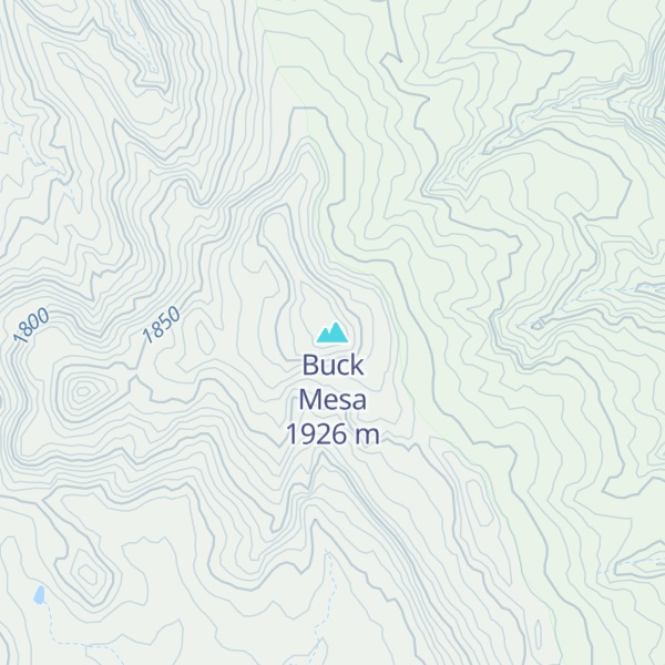 Map of Buck Mesa
