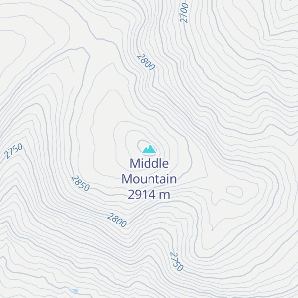 Map of Middle Mountain