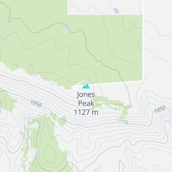 Map of Jones Peak