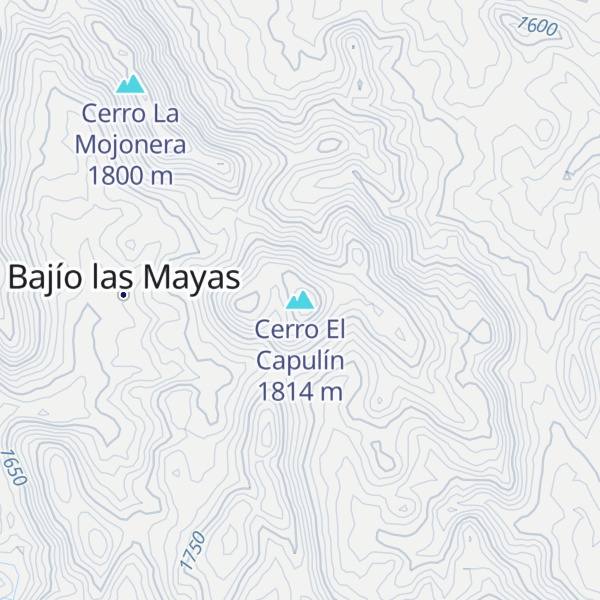 Map of Cerro El Capulín