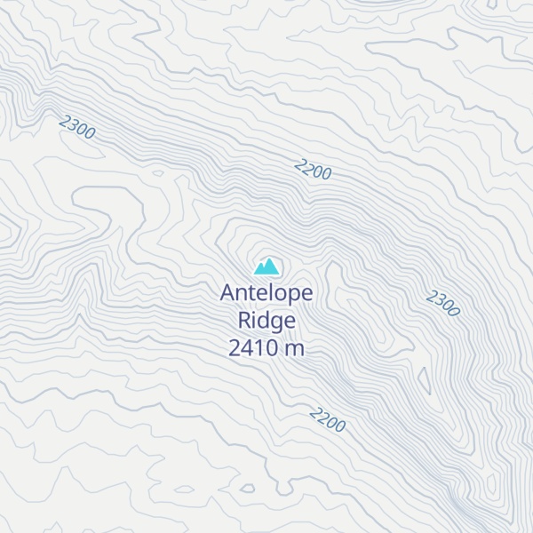 Map of Antelope Ridge