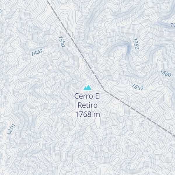 Map of Cerro El Retiro