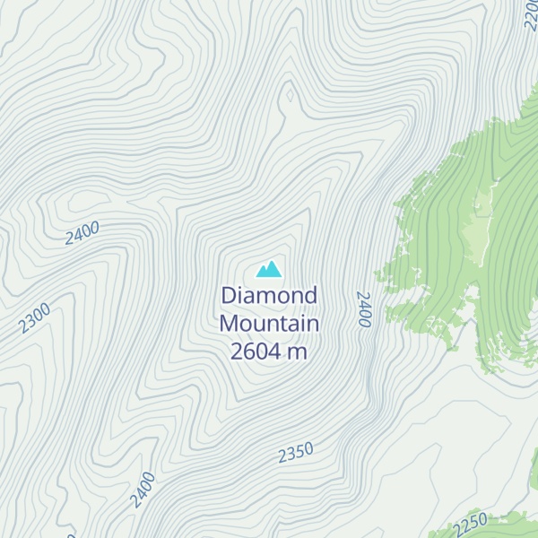 Map of Diamond Mountain