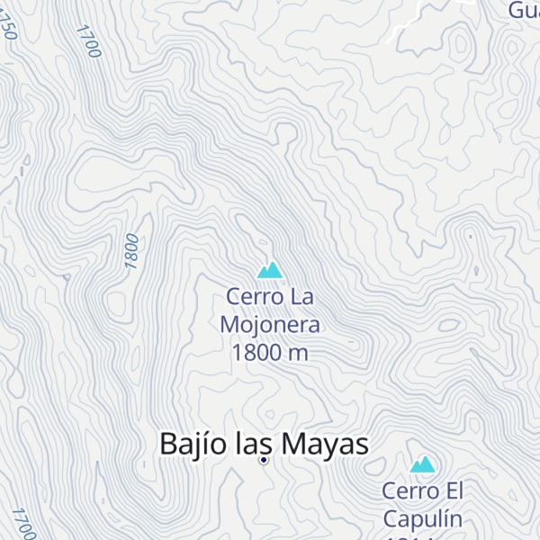 Map of Cerro La Mojonera