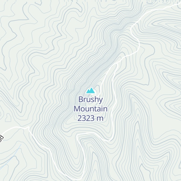 Map of Brushy Mountain