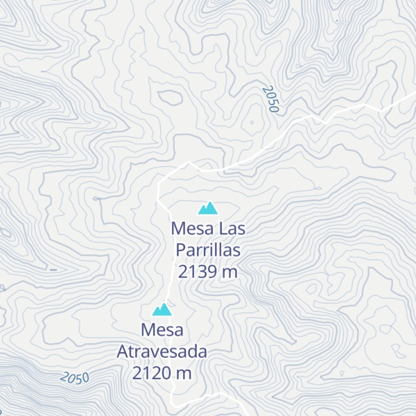 Map of Mesa Las Parrillas