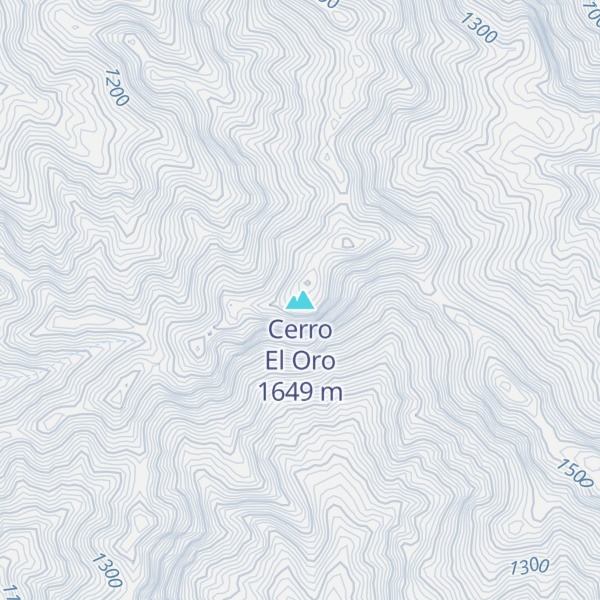 Map of Cerro El Oro