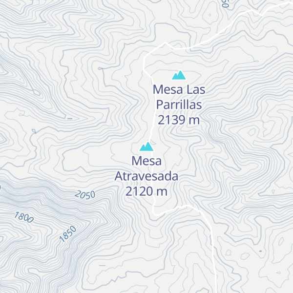 Map of Mesa Atravesada