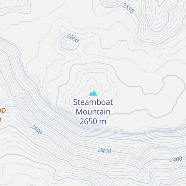 Map of Steamboat Mountain