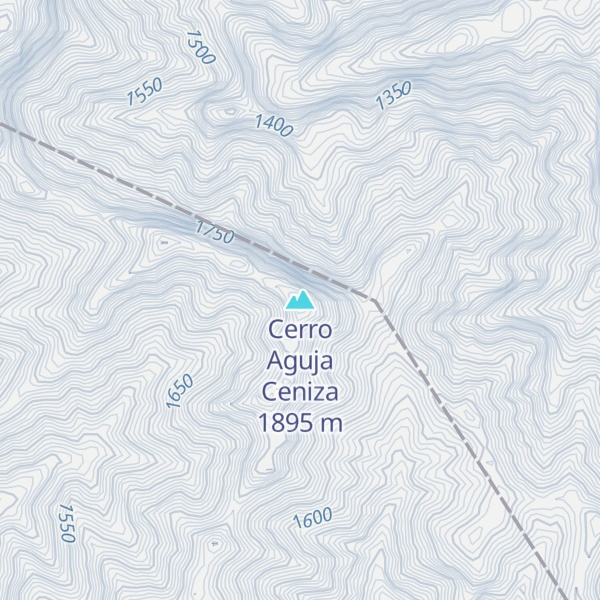 Map of Cerro Aguja Ceniza
