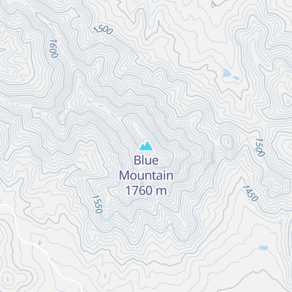 Map of Blue Mountain