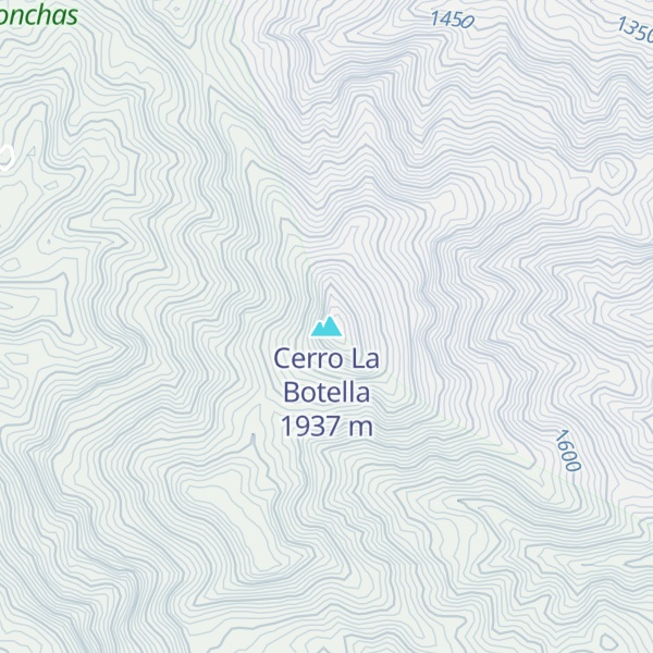 Map of Cerro La Botella