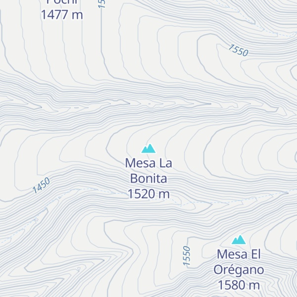 Map of Mesa La Bonita