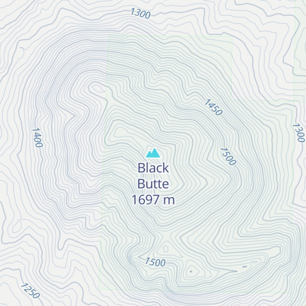 Map of Black Butte