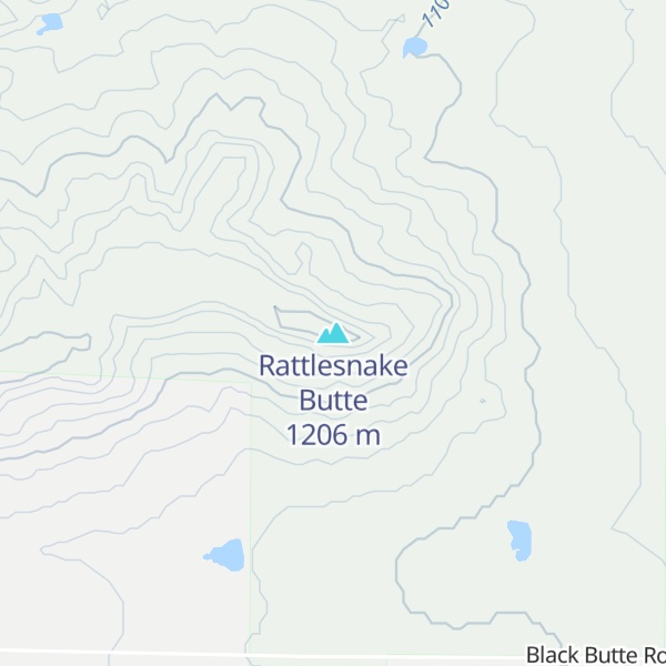 Map of Rattlesnake Butte
