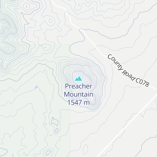 Map of Preacher Mountain