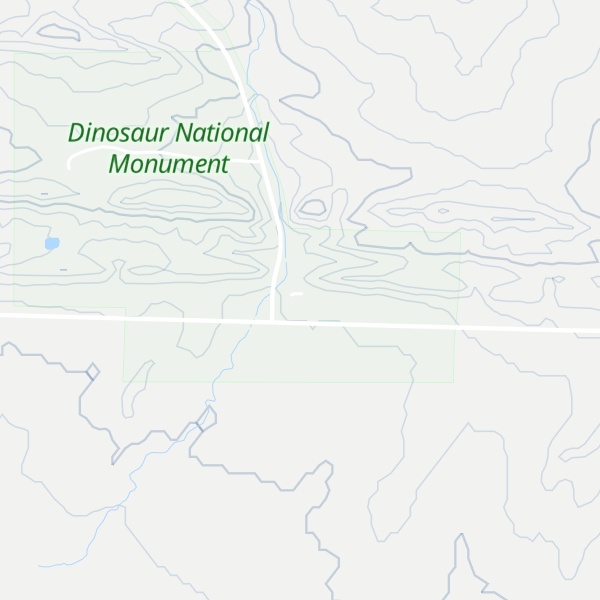 Map of Dinosaur National Monument Visitor Center