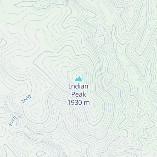 Map of Indian Peak