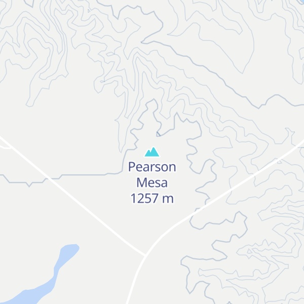 Map of Pearson Mesa