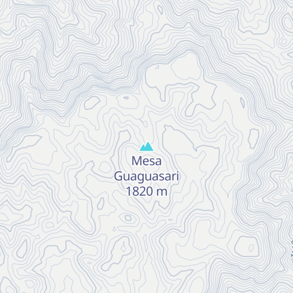 Map of Mesa Guaguasari