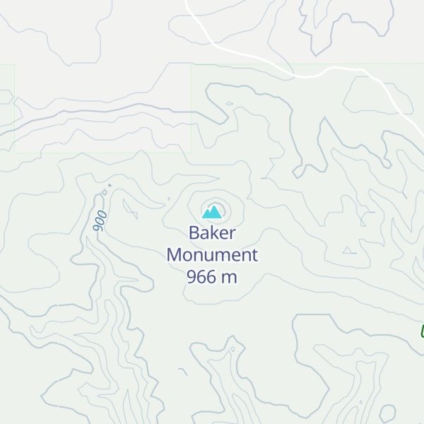Map of Baker Monument