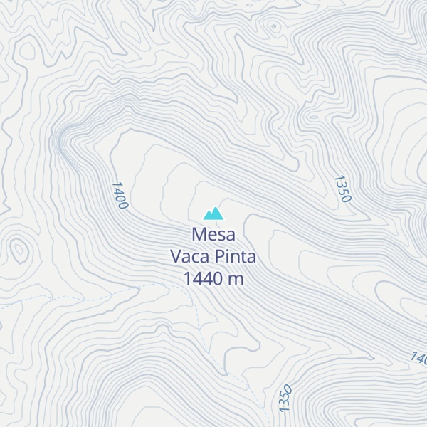 Map of Mesa Vaca Pinta