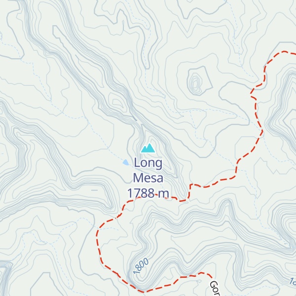 Map of Long Mesa