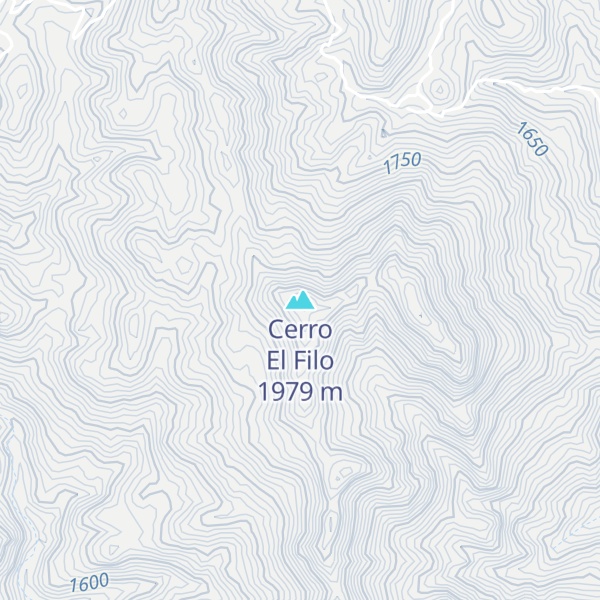 Map of Cerro El Filo