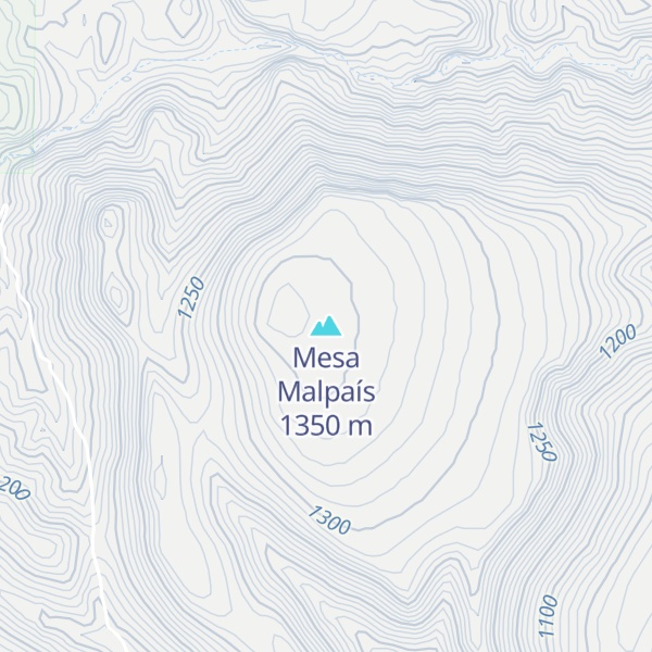 Map of Mesa Malpaís