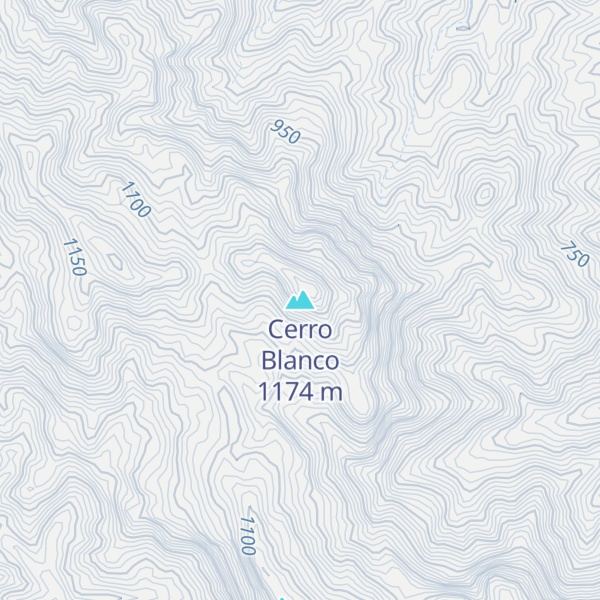 Map of Cerro Blanco
