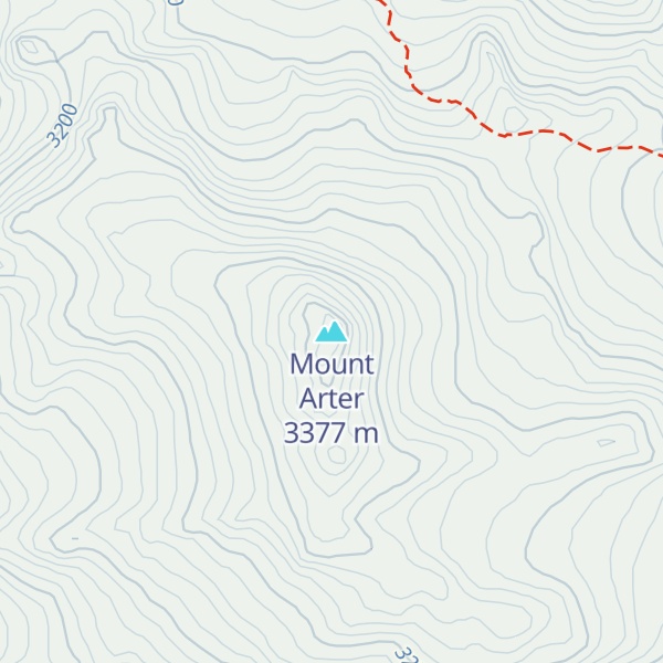 Map of Mount Arter