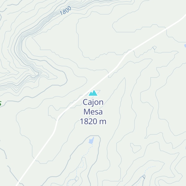 Map of Cajon Mesa