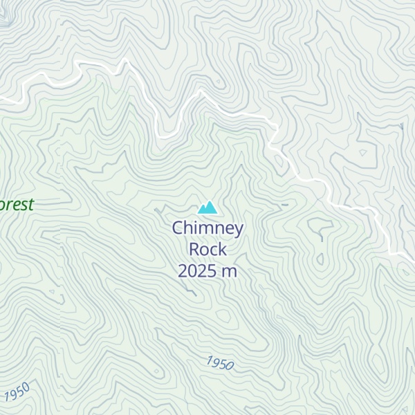 Map of Chimney Rock