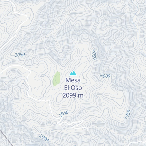Map of Mesa El Oso