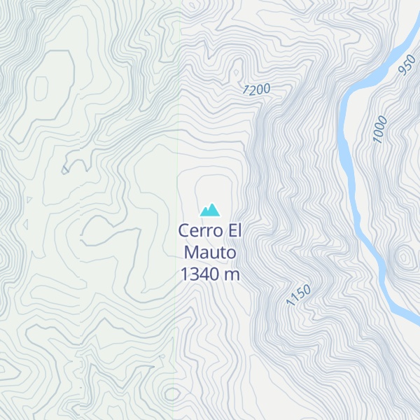 Map of Cerro El Mauto