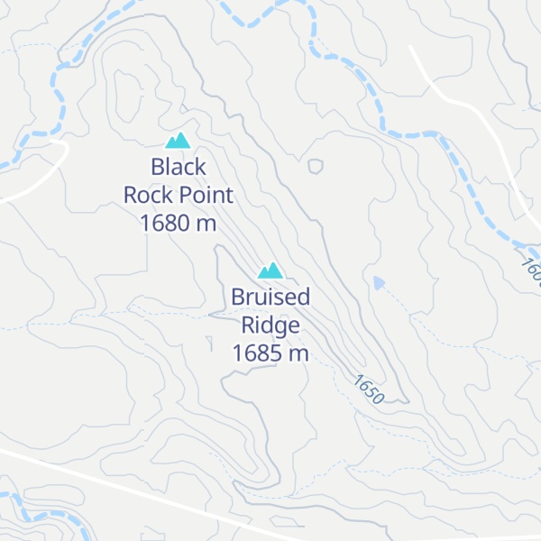 Map of Bruised Ridge