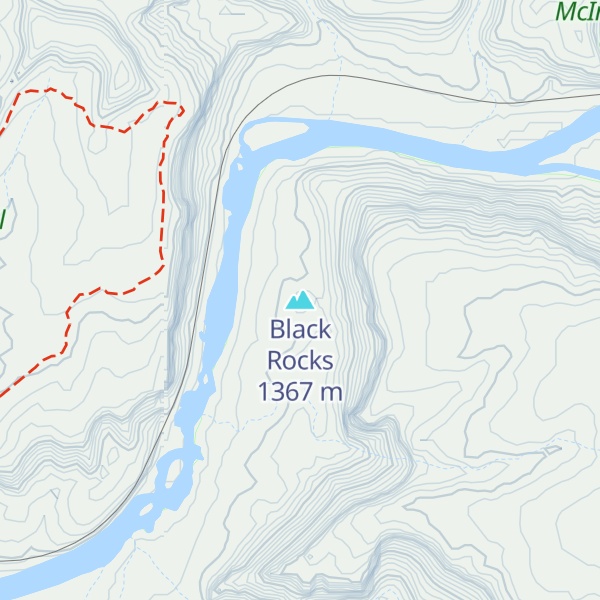 Map of Black Rocks