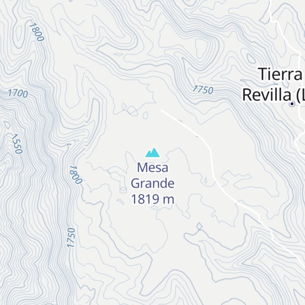 Map of Mesa Grande