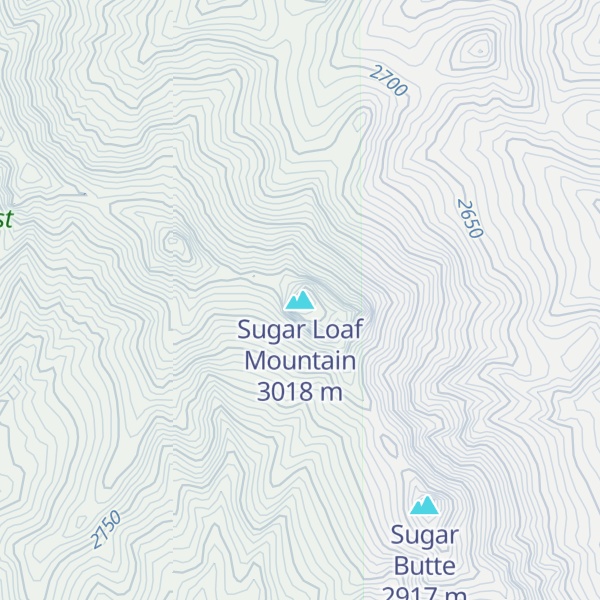 Map of Sugar Loaf Mountain