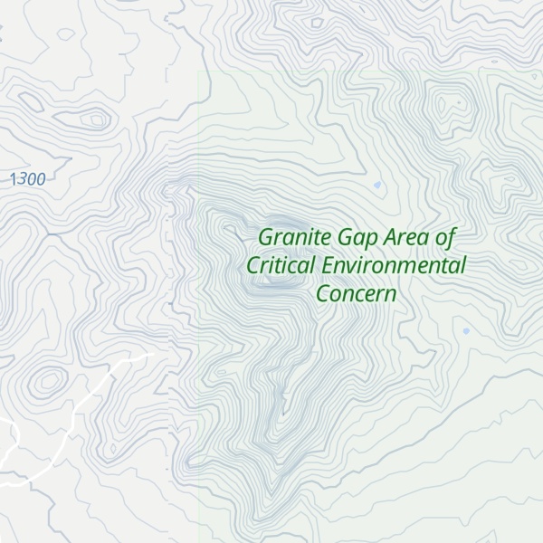 Map of Granite Peak
