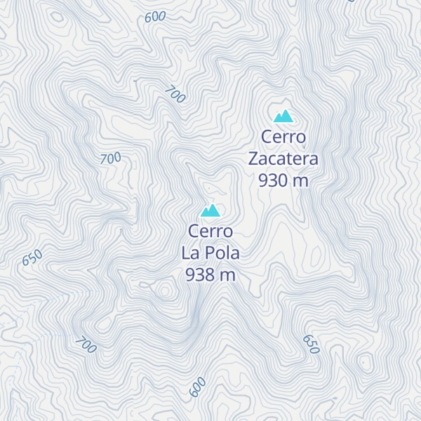 Map of Cerro La Pola