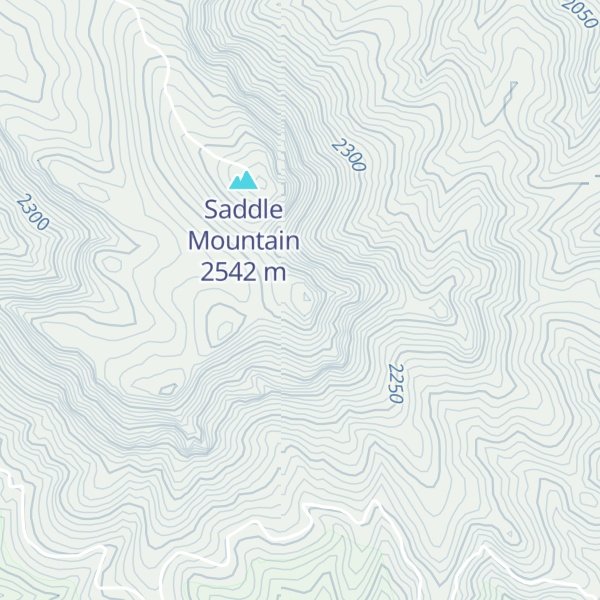 Map of Brushy Mountain
