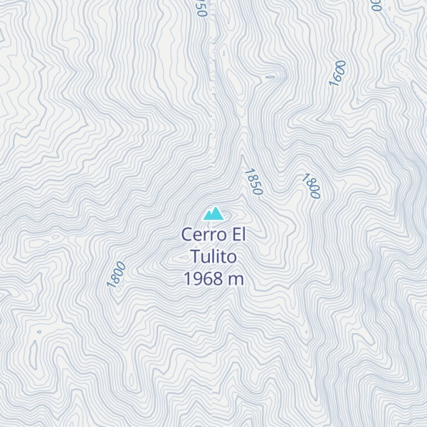 Map of Cerro El Tulito