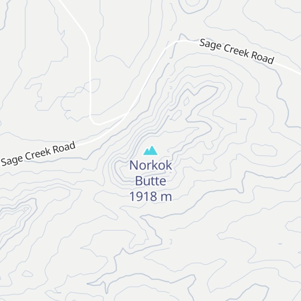 Map of Norkok Butte