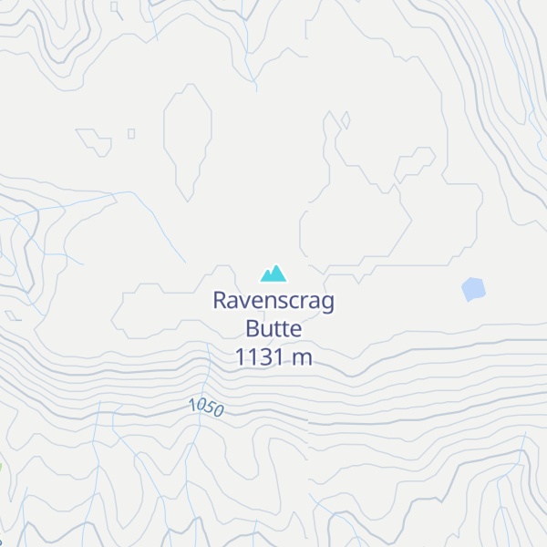 Map of Ravenscrag Butte