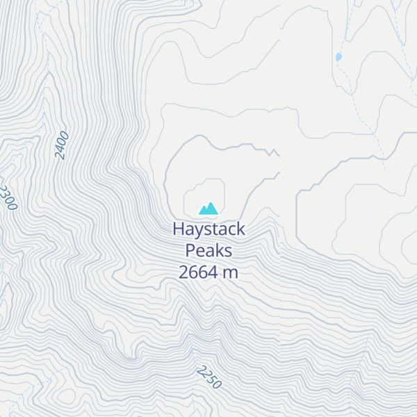 Map of Haystack Peaks
