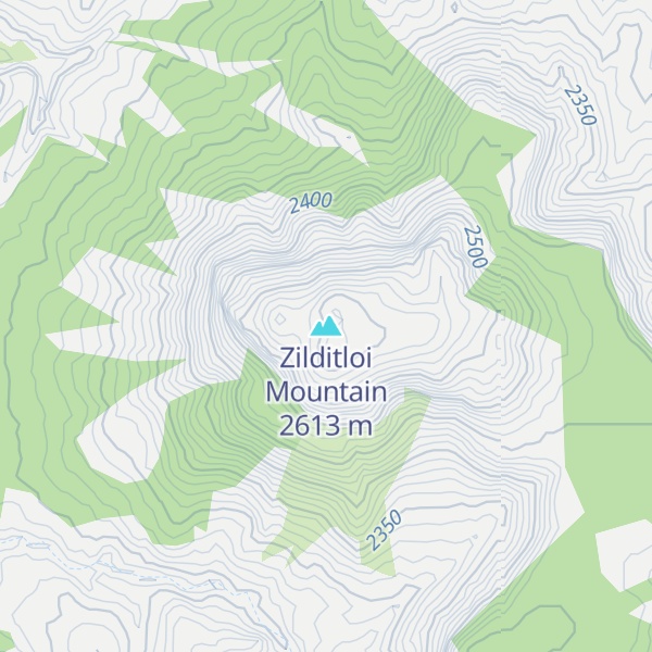 Map of Zilditloi Mountain
