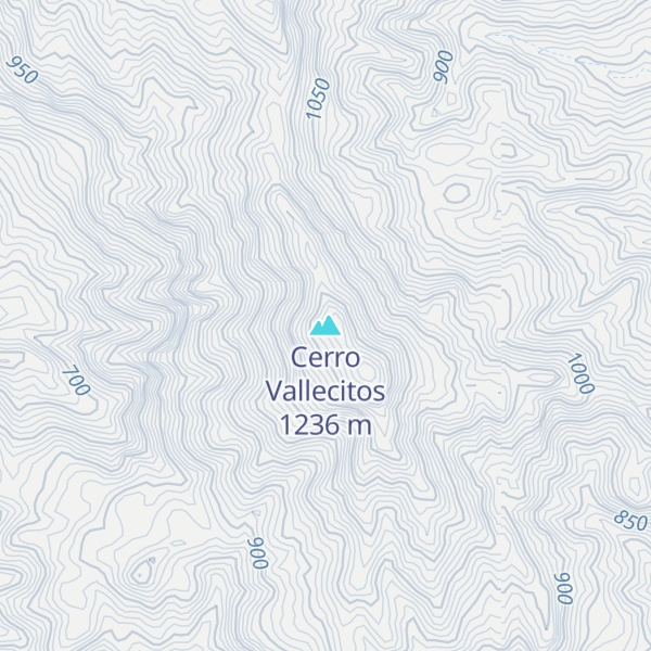 Map of Cerro Vallecitos